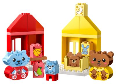 Daily routines: eating & bed..