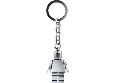Silver minifigure key chain